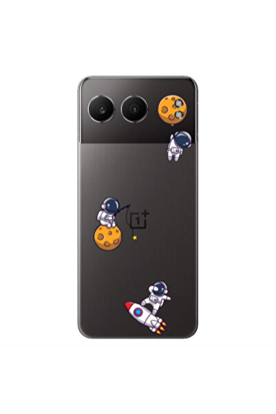 Other Oneplus Nord 4 Cute astronauts Transparent Silicone TPU Θήκη