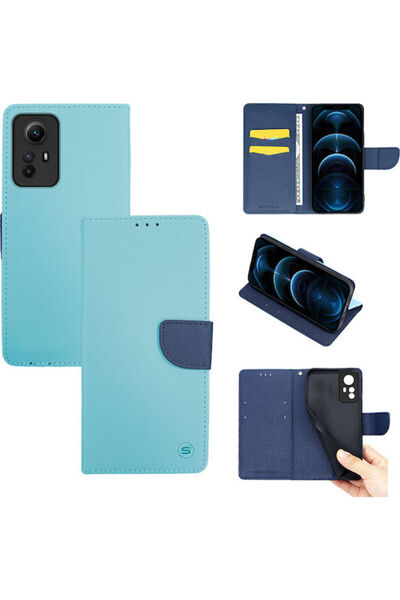 Other Θήκη Sonique Book από Συνθετικό Δέρμα Ανοιχτό Μπλε (Redmi Note 12S)