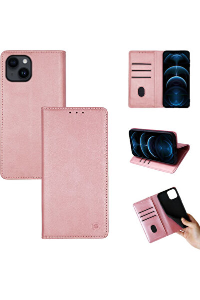 Other Sonique Vintage Θήκη Συνθετικό Δέρμα Ροζ Χρυσό (iPhone 14)