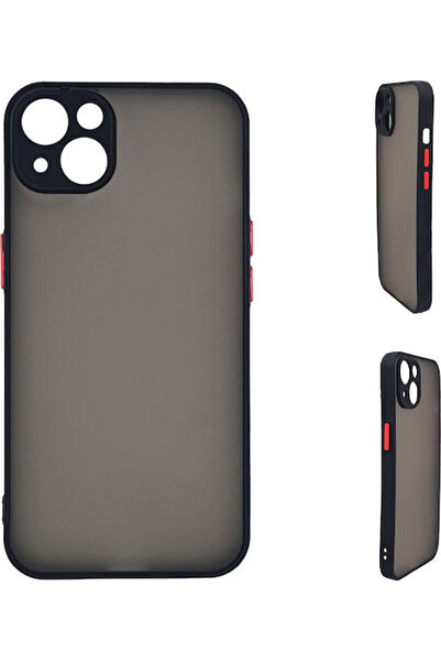 Other Sonique Color Button Bumper Silicone / Plastic Black (iPhone 15 Plus)