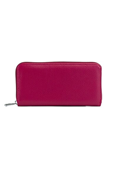 Posete Fagaras Vera Leather Wallet - Dark Fuchsia, Genuine Leather Wallet , W...