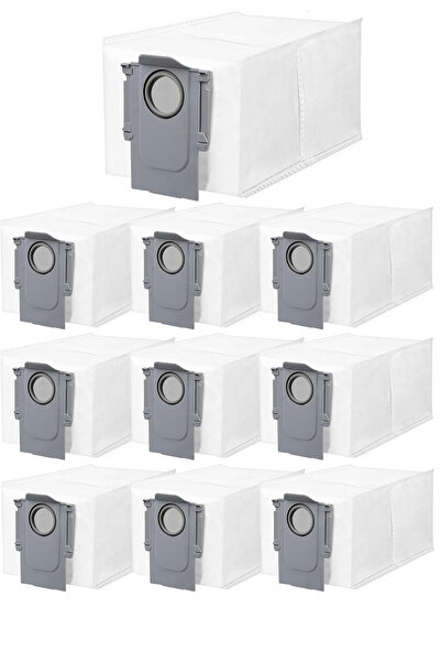 RotRever 10 قطعة من مجموعة قطع غيار أكياس الغبار لـ Roborock Qrevo CurV/Qrevo...