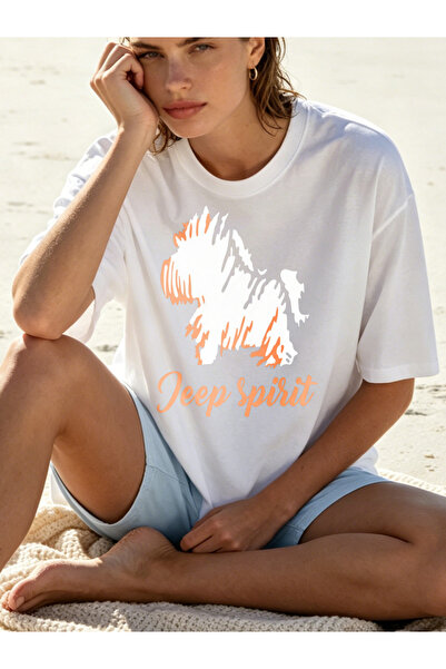 Fleck Womens T Shirts Lion Keep Spirit Graphic Print Casual Summer Style