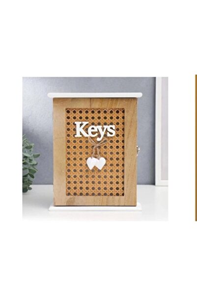 OEM Wooden Key Holder with 6 Hooks, 25x18 cm
