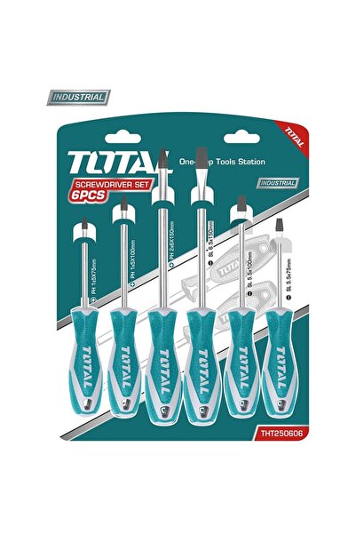 TOTAL Set 6 surubelnite - Cr-V (INDUSTRIAL)