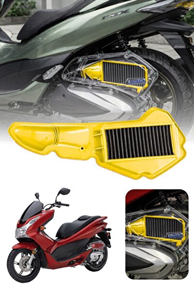 DEKOHOP HONDA PCX Uyumlu SARI Temizlenebilir Hava Filtresi (2021-2026)