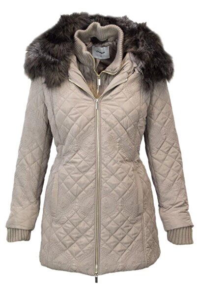 Desigual Γυναικείο μπουφάν Padded Maca 18WWEW30-9999 Μπεζ (38)