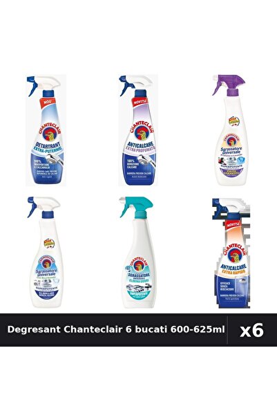 Chanteclair Set 6 Degresant Universal 600-625ml - Lavanda, Bicarbonat, Anti-M...