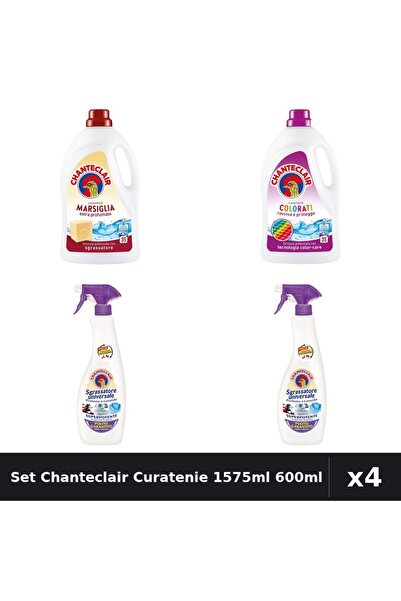 Chanteclair Set 4 Detergent și Degresant - 1575ml + 600ml - Color, Marsilia, ...