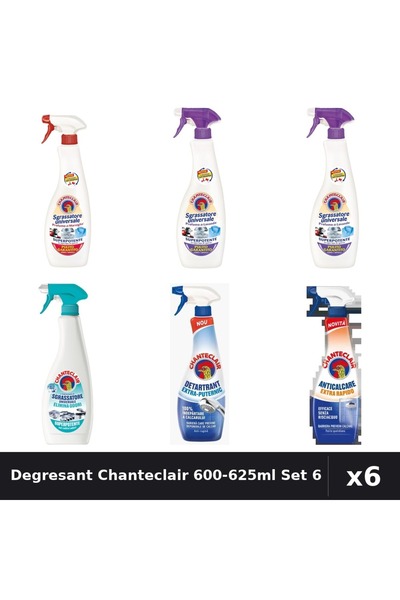 Chanteclair Set 6 Degresant Universal 600-625ml - Marsilia, Lavanda, Mosc Alb...
