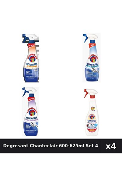 Chanteclair Set 4 Degresant Universal 600-625ml - Extra Rapid, Puternic, Parf...