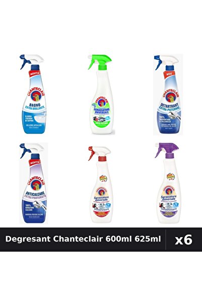 Chanteclair Set 6 Degresant Universal 600ml - 625ml - Lămâie, Lavandă, Marsilia