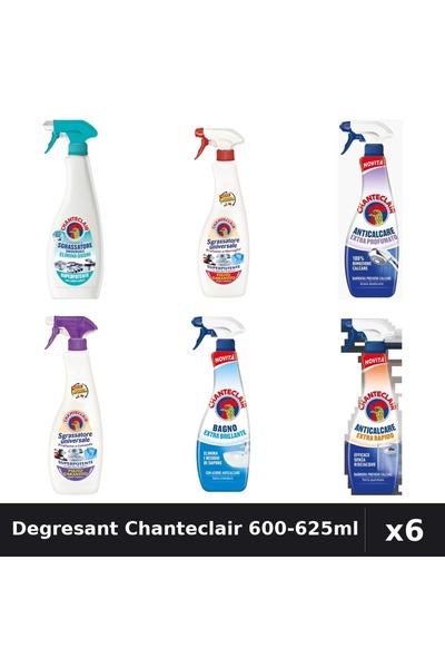 Chanteclair Set 6 Degresant Universal 600-625ml - Anti-Miros, Marsilia, Lavan...