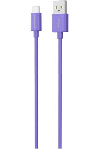 RİVERSONG Lotus 08 Καλώδιο USB 2.0 USB Type-C Αρσενικό - USB-A Μωβ 1.2μ CT71PU