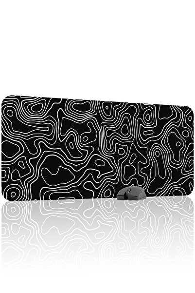 mousepad bastir Black and White 90X40 XXL Fan Gaming Player Mouse Pad Non-Sli...