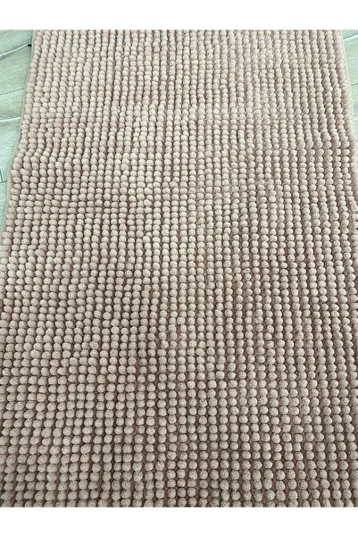 ACAR HOUSE Kaymaz Taban 80x120 Yumuşak Dokulu Paspas Pudra