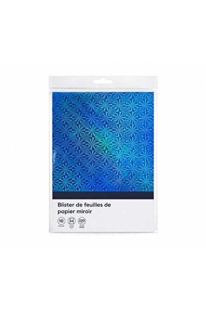 OEM Set 10 coli hârtie oglindă holografică multicolore diverse modele A4 – 23...