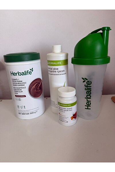 Herbalife SET YENİ CIKOLTALI SHAKE ALOE SEFALİLİ ÇAY VE SHAKER