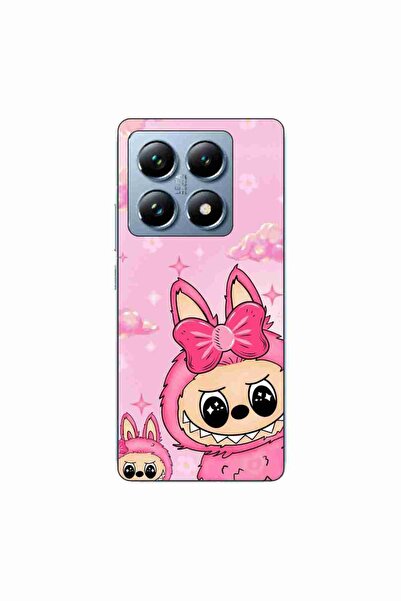 OEM Husa compatibila cu Xiaomi 14T Pro Silicon Gel Tpu Model Labubu Pink Fantasy