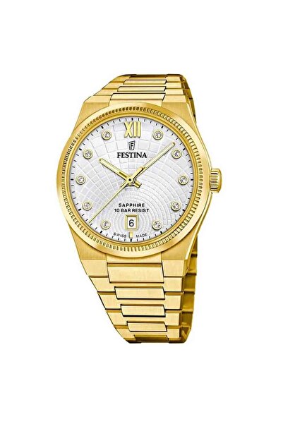 FESTİNA Ρολόι Γυναικείο Yellow Stainless Steel Bracelet F20058/1