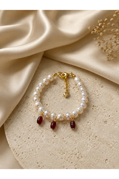i&s design İnci Bileklik Nar Charm
