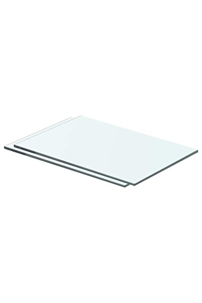 vidaxl Rafturi, 2 buc., 40 x 20 cm, panouri sticlă transparentă