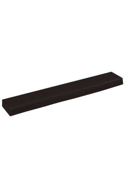 vidaxl Raft de perete maro închis 60x10x4 cm lemn masiv stejar tratat