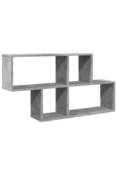 vidaxl Raft de perete, gri beton, 100x20x53 cm , lemn prelucrat