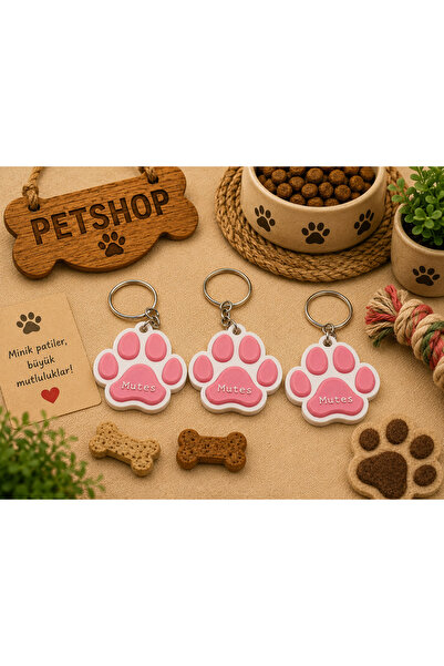 mutes 3D Paw Keychain 10-Pack-624