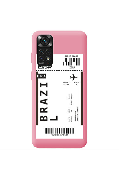 Other Xiaomi Redmi Note 11 4G Brazil BRA Pink Colored Silicone TPU Θήκη