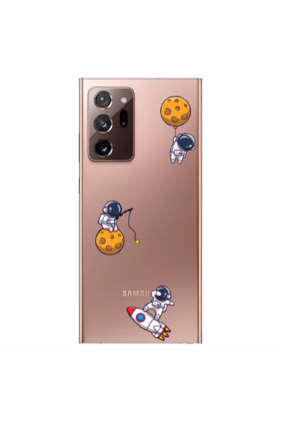 Other Samsung Note 20 Ultra Cute astronauts Transparent Silicone TPU Θήκη
