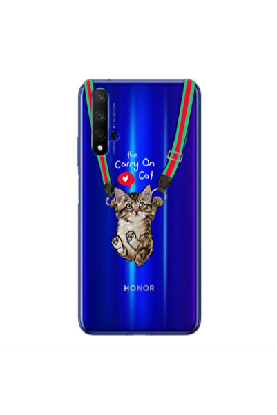 Other Huawei Nova 5 T Swinging cat Transparent Silicone TPU Θήκη