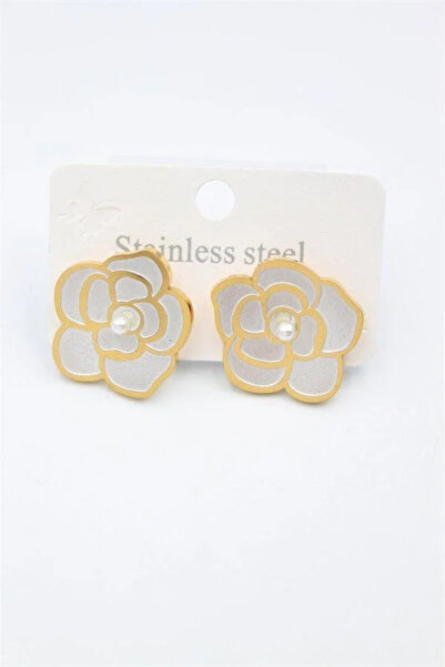 Marsilyan Nvdn- Ieg - Flower Earrings - Gold Iegrs-Nvdn1