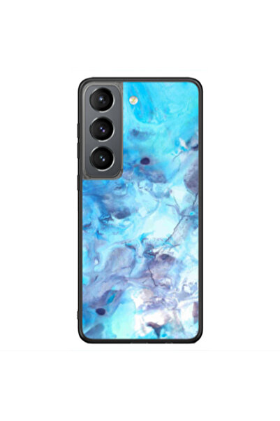 Other Samsung S21 Ultra Marble Clouds Black Glossy Θήκη