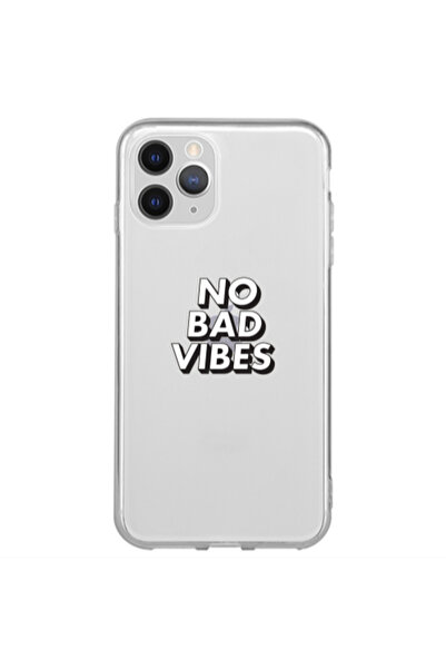 Other Apple iPhone 11 Pro No bad vibes Transparent Silicone TPU Θήκη