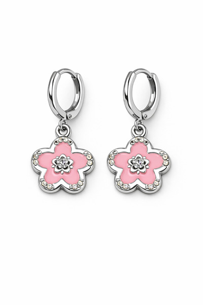 MakeWell Mixed Figure Silver Color Cute Dangle Earrings