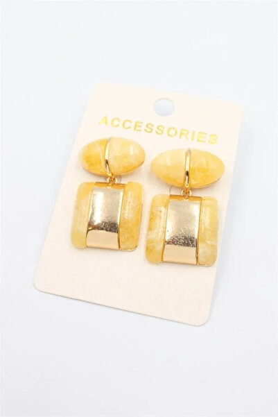 Marsilyan Nvdn- Ieg - Square Earrings - Yellow Iegrs-Nvdn1