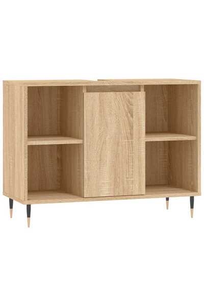 vidaxl Bathroom cabinet, sonoma oak, 80x33x60 cm, composite wood