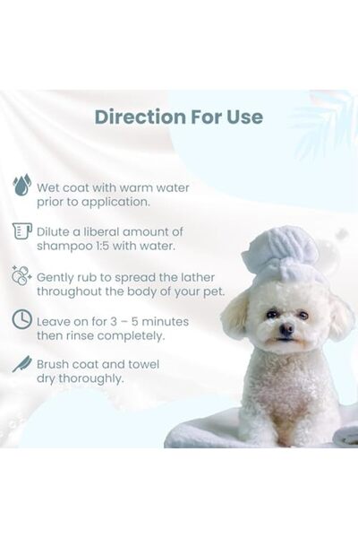 Yıldızan Terra Organik Bio Petactive Shampoo Shampoo for White-Coated Dogs Te...
