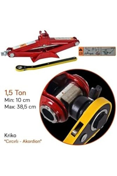 Madinka Astra H 2014 ile Uyumlu 1.5 Ton Kapasiteli Evrensel Makaslı Oto Kriko Madinka 1230993