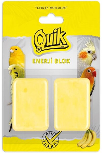 Yıldızan Terra Organik Quik Energy Block for Birds, with Banana, 2-Pack Terra...