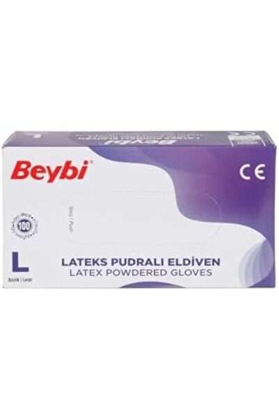 Yıldızan Terra Organik Beybi Latex Powdered Gloves Large 100-Pack Terra Organ...
