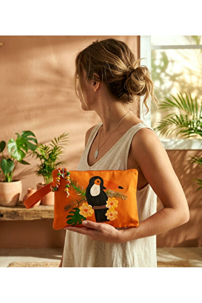 MilaLila El Boyama Tukan Desenli Clutch