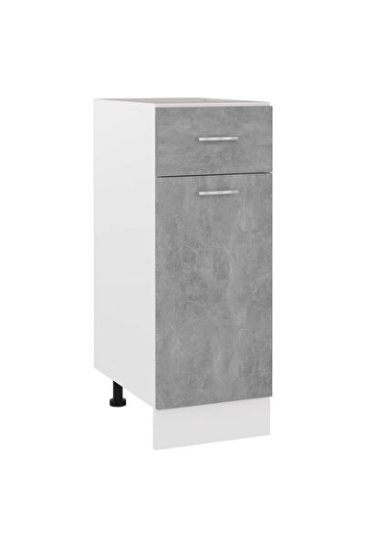vidaxl Dulap inferior cu sertar “Lyon”, gri beton, 30 x 46 x 81,5 cm