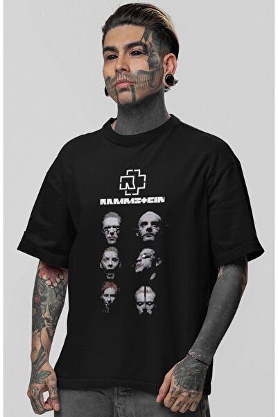 SEVBANO Rammstein rok metal muzički bend, unisex majica sa širokim krojem i p...