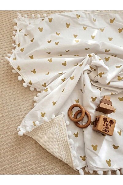Wenaris Baby Blanket Children's Blanket 90X110 cm Swaddle Stroller Double Sid...