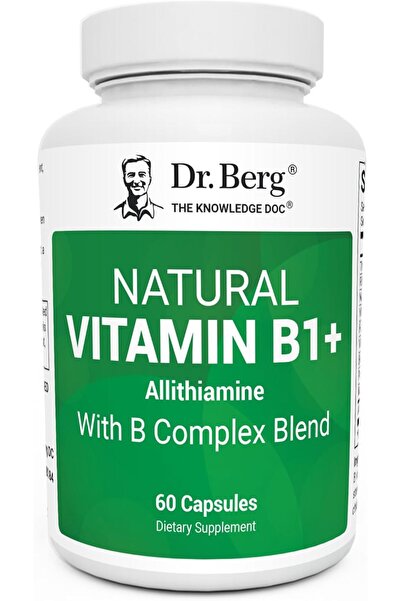 Genel Markalar Dr. Berg Natural Vitamin B1 B6 B12 Complex Allithiamine Vitami...
