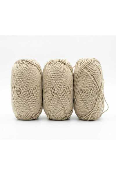OEM Top Bottom Set of 3 Cotton Balls, Knitting and Crocheting Yarn 100% Cotto...