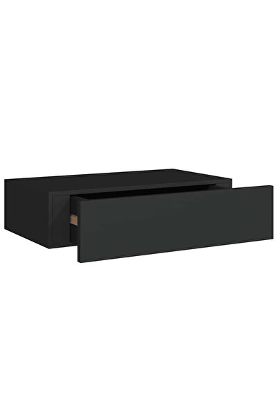 vidaxl Dulap de perete cu sertare, negru, 40x23,5x10 cm, MDF