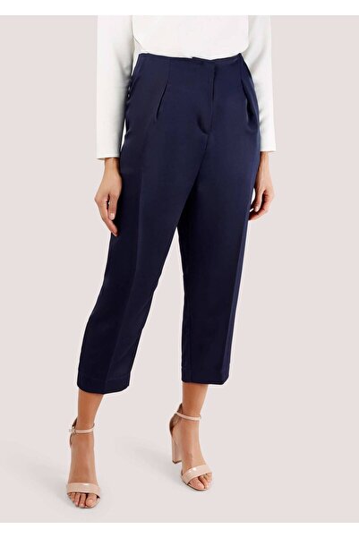 ROHBOUTIQUE Navy trousers with folds, Aimelia - TR322